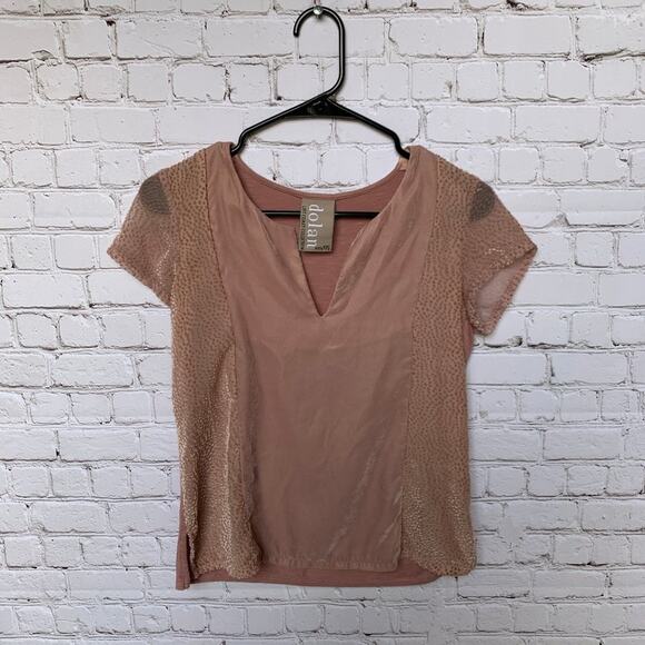 ANTHROPOLOGIE - DOLAN LEFT COAST - Velvet Blouse - Picture 1 of 5